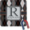 Modern Chic Argyle Square Fridge Magnet (Personalized)