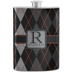 Modern Chic Argyle Stainless Steel Flask (Personalized)