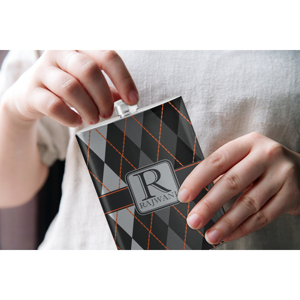 Modern Chic Argyle Stainless Steel Flask - LIFESTYLE 1