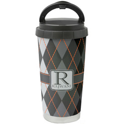 Modern Chic Argyle Stainless Steel Coffee Tumbler (Personalized)