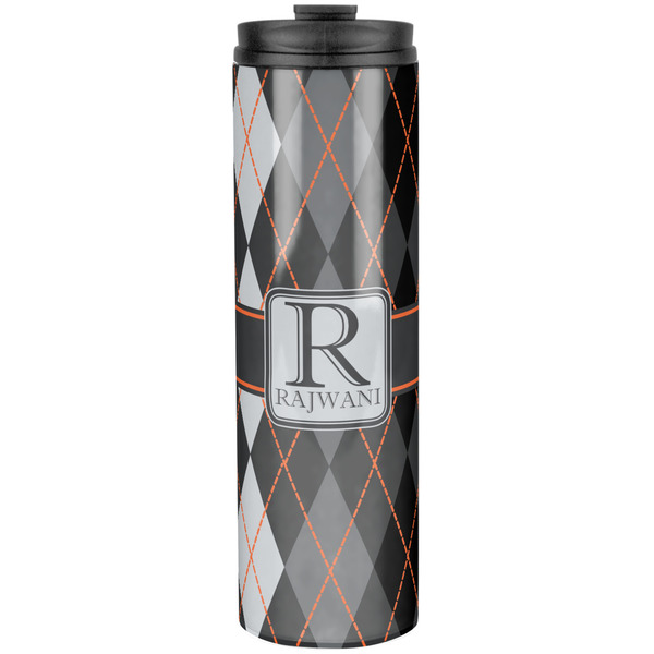 Custom Modern Chic Argyle Stainless Steel Skinny Tumbler - 20 oz (Personalized)