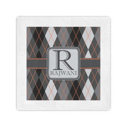 Modern Chic Argyle Cocktail Napkins (Personalized)