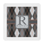 Modern Chic Argyle Decorative Paper Napkins (Personalized)