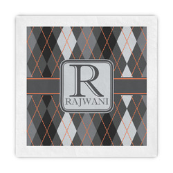 Modern Chic Argyle Decorative Paper Napkins (Personalized)