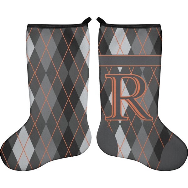 Modern Chic Argyle Stocking - Double-Sided - Approval