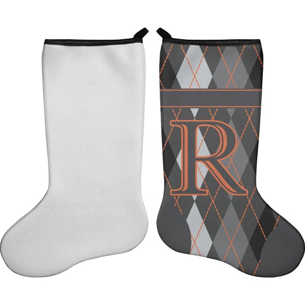 Modern Chic Argyle Stocking - Single-Sided - Approval