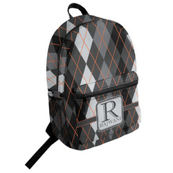 Modern Chic Argyle Student Backpack (Personalized)