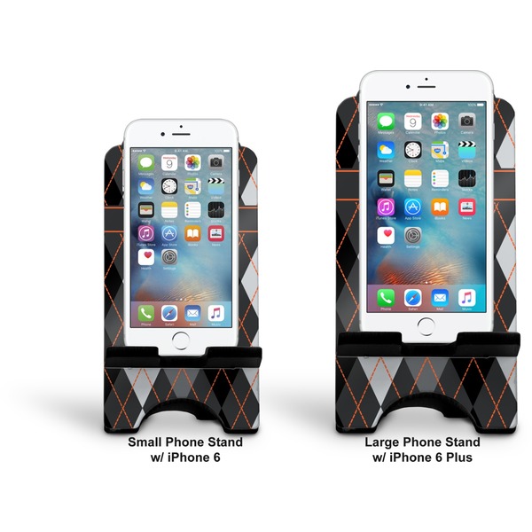Modern Chic Argyle Stylized Phone Stand - Comparison