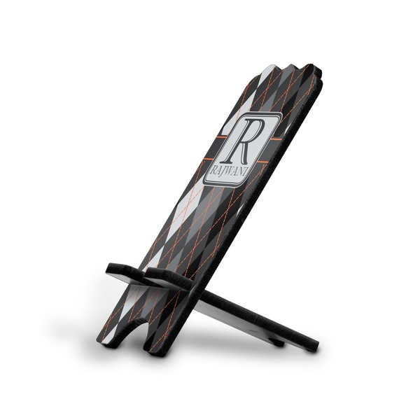 Custom Modern Chic Argyle Stylized Cell Phone Stand - Large (Personalized)