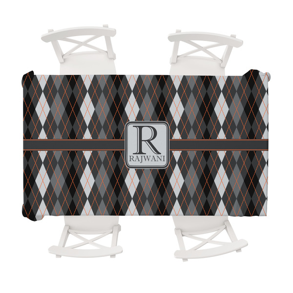Custom Modern Chic Argyle Tablecloth - 58"x102" (Personalized)