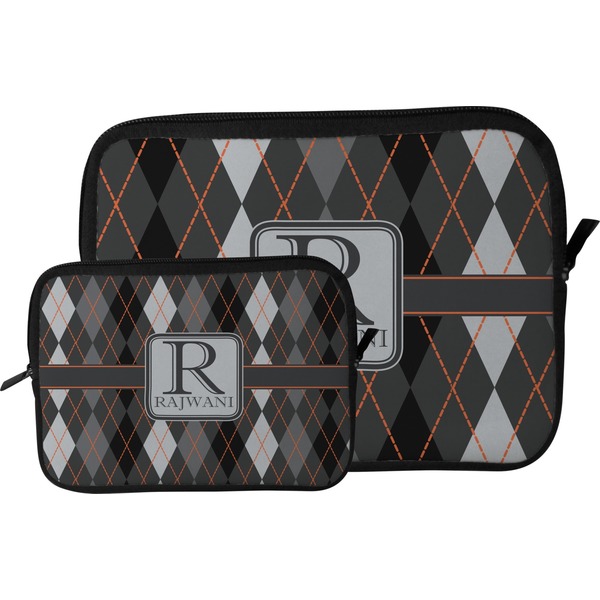 Modern Chic Argyle Tablet Sleeve (Size Comparison)