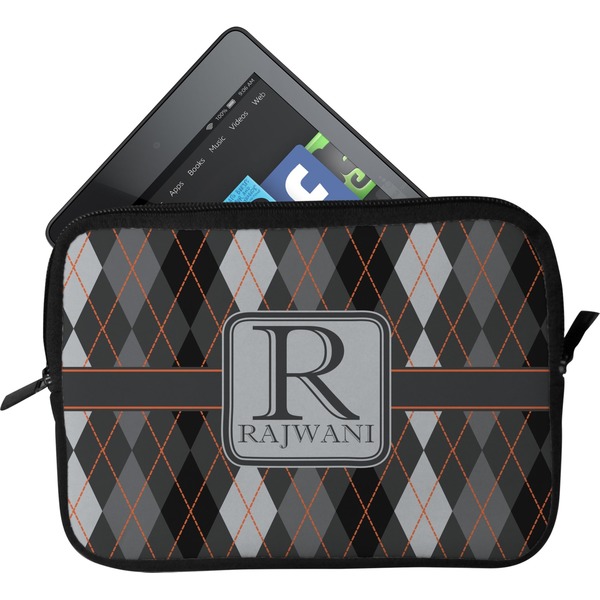 Custom Modern Chic Argyle Tablet Case / Sleeve (Personalized)