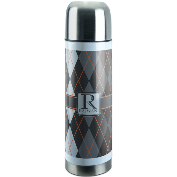 Custom Modern Chic Argyle Stainless Steel Thermos (Personalized)