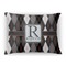 Modern Chic Argyle Rectangular Throw Pillow Case - 12"x18" (Personalized)