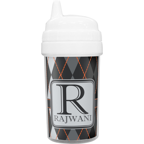 Custom Modern Chic Argyle Sippy Cup (Personalized)