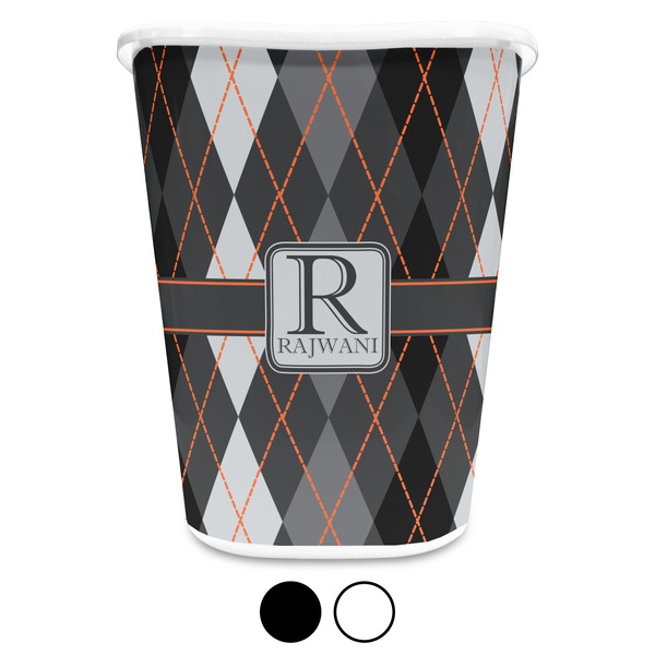 Modern Chic Argyle Custom Waste Basket