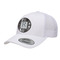 Modern Chic Argyle Trucker Hat - White (Personalized)