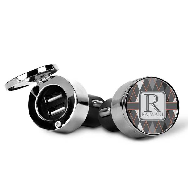 Modern Chic Argyle USB Car Charger