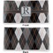 Modern Chic Argyle Vinyl Check Book Cover - Front and Back