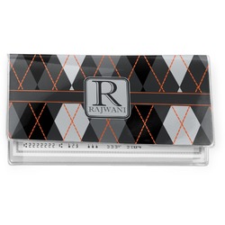Modern Chic Argyle Vinyl Checkbook Cover (Personalized)