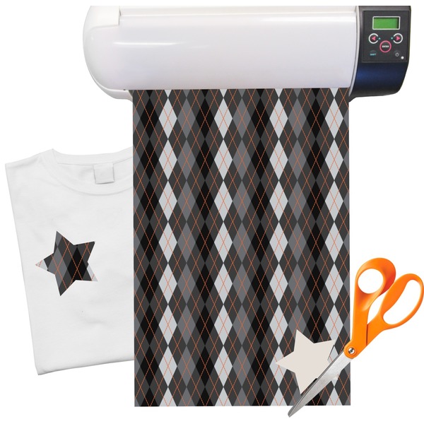 Custom Modern Chic Argyle Heat Transfer Vinyl Sheet (12"x18")