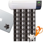 Modern Chic Argyle Sticker Vinyl Sheet (Permanent)