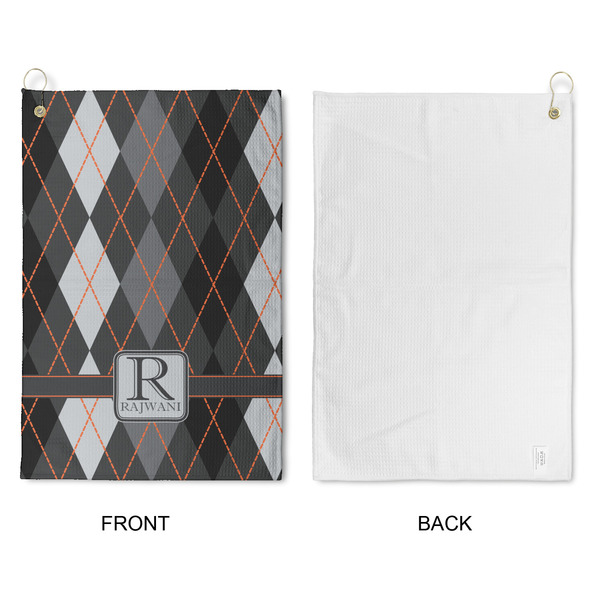 Modern Chic Argyle Waffle Weave Golf Towel - Approval