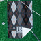 Modern Chic Argyle Waffle Weave Golf Towel - In Context