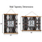 Modern Chic Argyle Wall Hanging Tapestries - Parent/Sizing