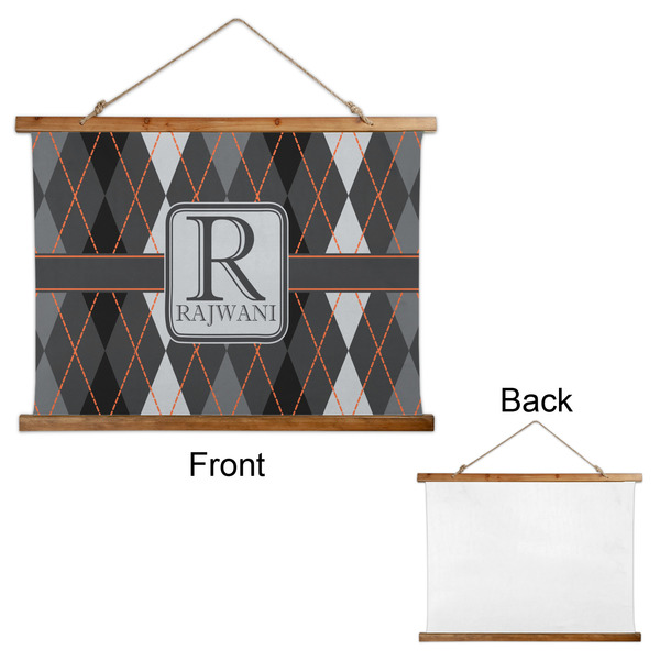 Modern Chic Argyle Wall Hanging Tapestry - Landscape - APPROVAL