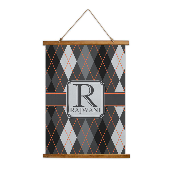 Custom Modern Chic Argyle Wall Hanging Tapestry (Personalized)