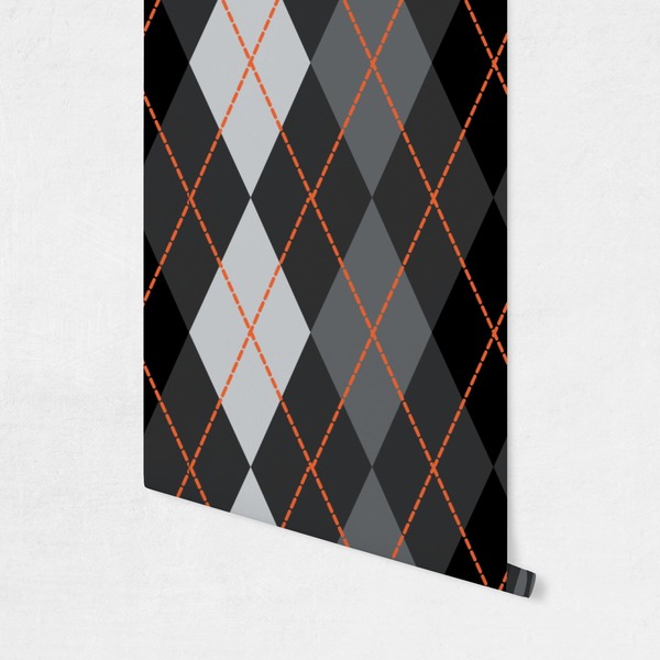 Modern Chic Argyle Wallpaper on Wall