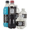 Modern Chic Argyle Water Bottle Label - Multiple Bottle Sizes