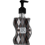 Modern Chic Argyle Wave Bottle Soap / Lotion Dispenser (Personalized)