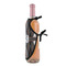 Modern Chic Argyle Wine Bottle Apron - DETAIL WITH CLIP ON NECK