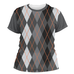Modern Chic Argyle Women's Crew T-Shirt - X Large
