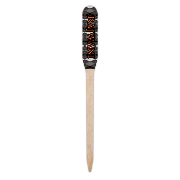 Modern Chic Argyle Wooden Food Pick - Paddle - Single Pick