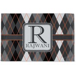 Modern Chic Argyle Woven Mat (Personalized)