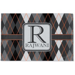 Modern Chic Argyle Woven Mat (Personalized)