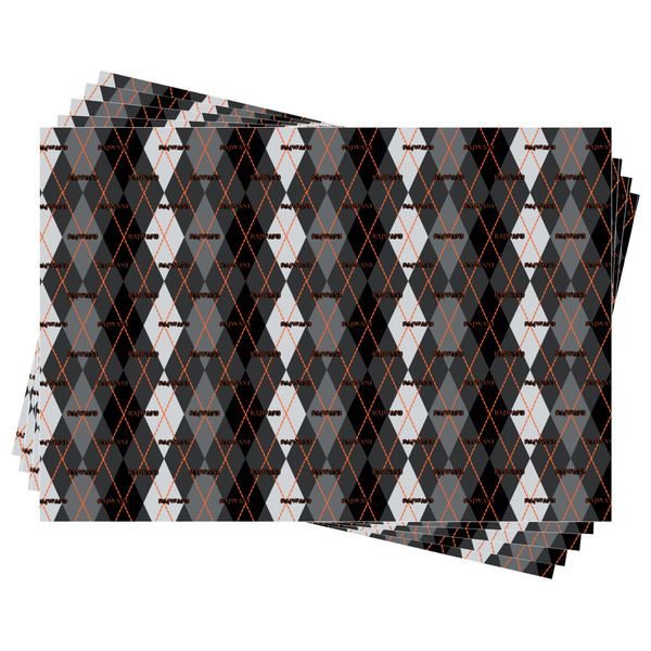 Modern Chic Argyle Wrapping Paper - Front & Back - Sheets Approval