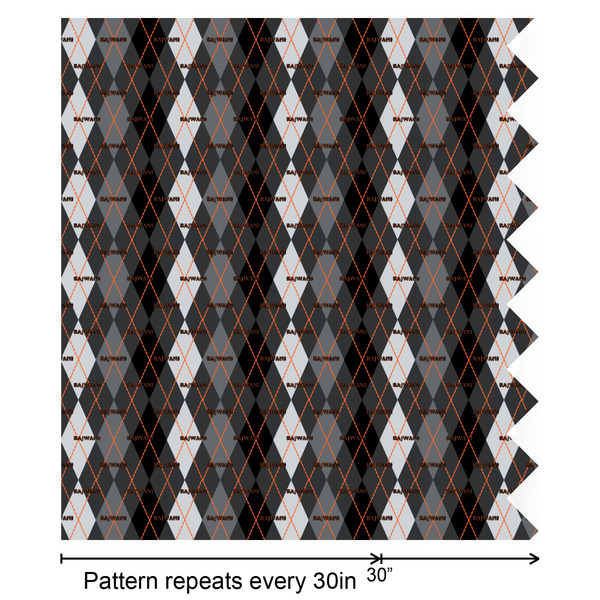 Modern Chic Argyle Wrapping Paper Roll - Matte - Partial Roll