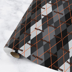 Modern Chic Argyle Wrapping Paper Roll - Medium (Personalized)