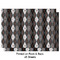 Modern Chic Argyle Wrapping Paper Sheet - Double Sided - Front