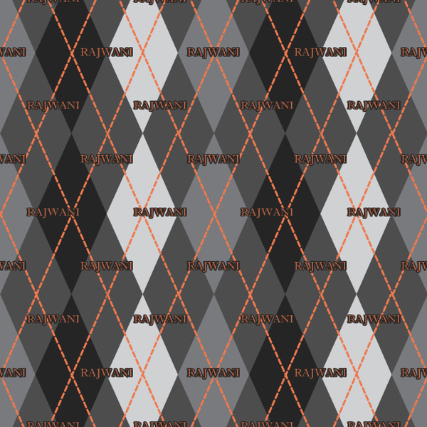 Modern Chic Argyle Wrapping Paper Square