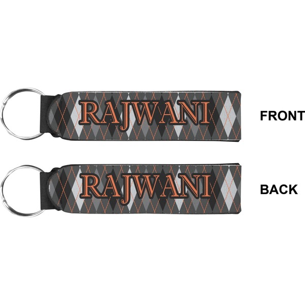 Modern Chic Argyle Wristlet (Front + Back)