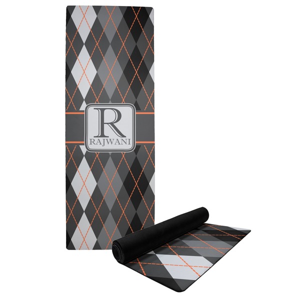Custom Modern Chic Argyle Yoga Mat (Personalized)