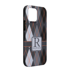 Modern Chic Argyle iPhone Case - Rubber Lined - iPhone 13 Pro (Personalized)