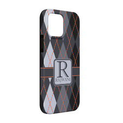 Modern Chic Argyle iPhone Case - Rubber Lined - iPhone 13 (Personalized)