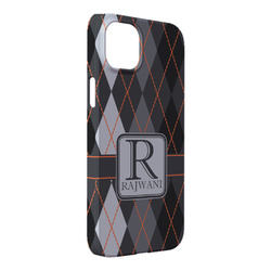 Modern Chic Argyle iPhone Case - Plastic - iPhone 14 Pro Max (Personalized)