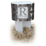 Modern Chic Argyle Beach Spiker Drink Holder (Personalized)